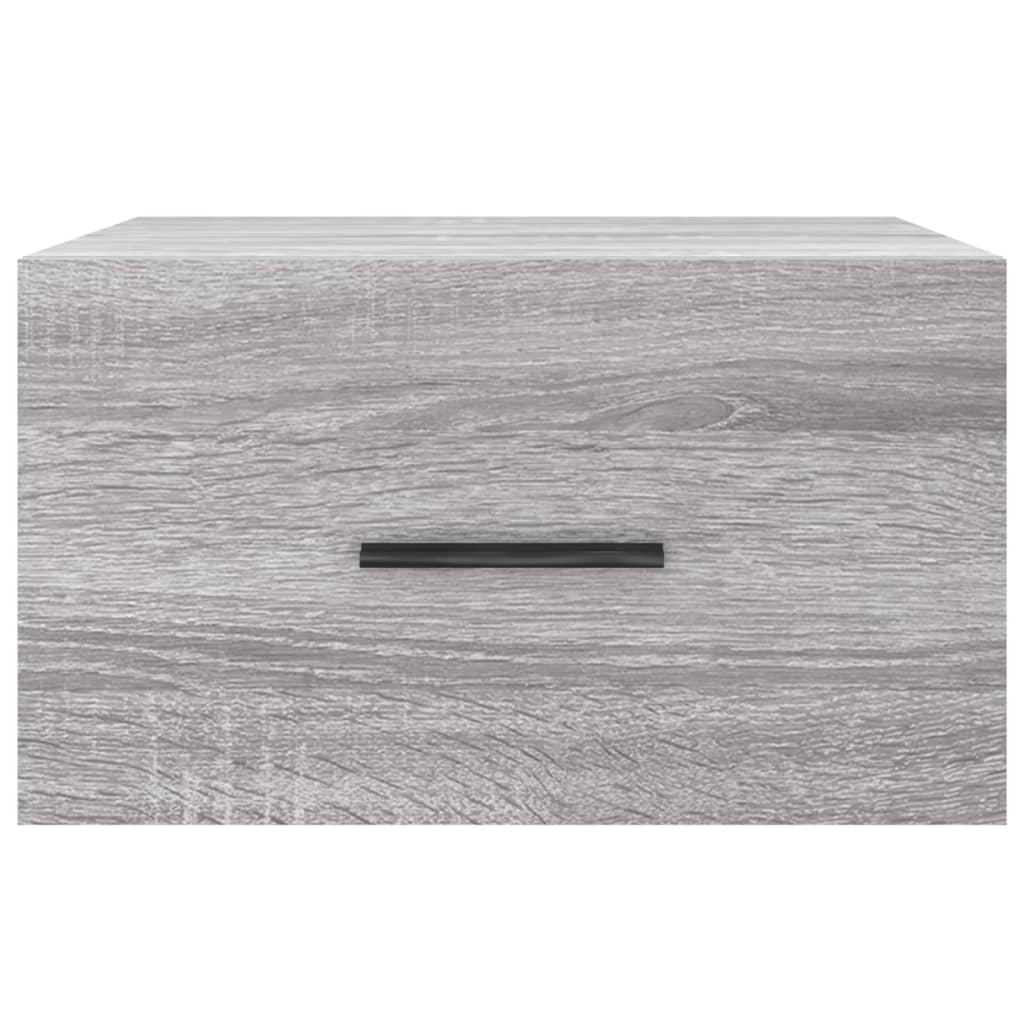 Wall-mounted Bedside Cabinet Grey Sonoma 35x35x20 cm